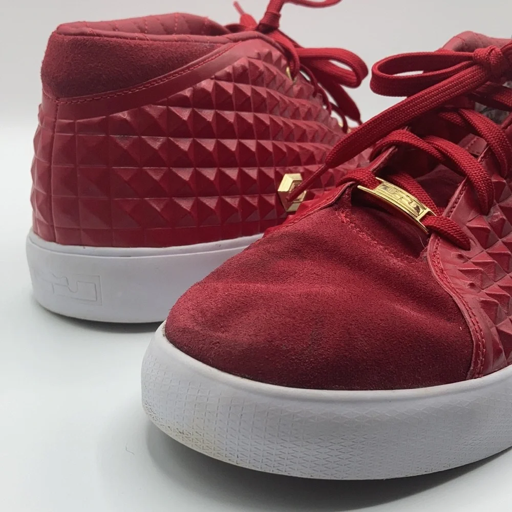 Nike Lebron XIII Lifestyle Mid Top Sneakers Shoes Gym Red Gold Men's Siz… - Picture 5 of 17